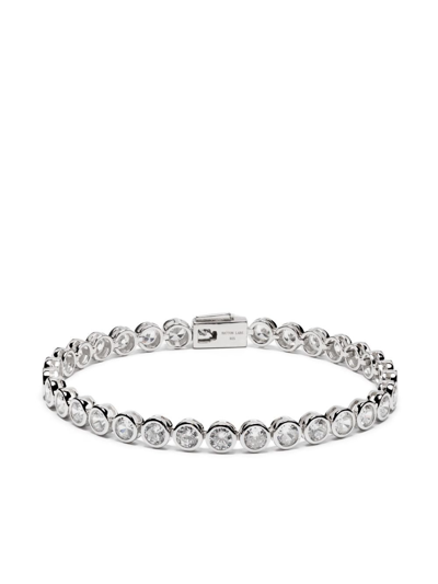 Hatton Labs Round Tennis Chain Bracelet In Silver