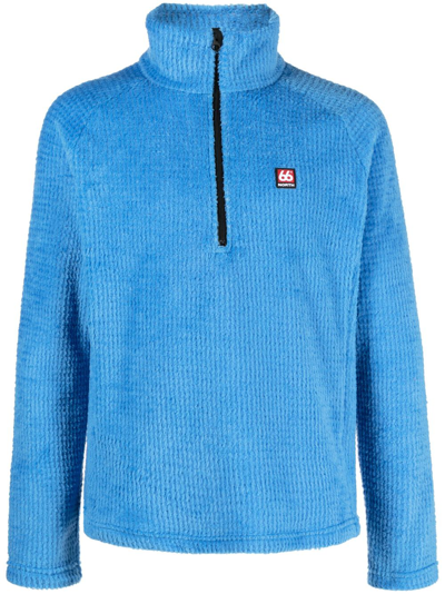 66 North Hrannar Half-zip Fleece Sweatshirt In Blue