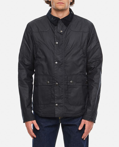 Barbour Reelin Coated Jacket In Blue