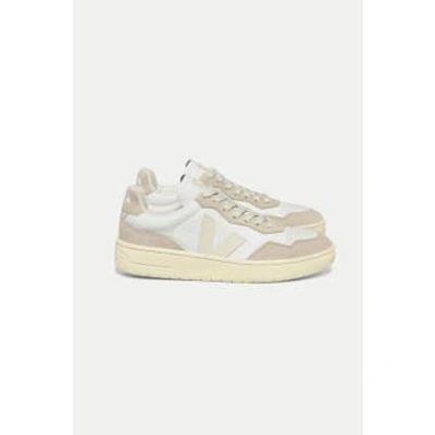Veja White Pierre V-90 Leather Trainer Womens