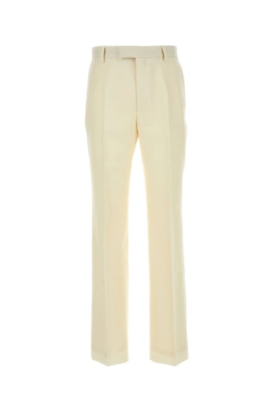 Gucci Man Ivory Wool Pant In White
