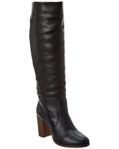 Ted Baker Shannie Leather Knee-high Boot In Black