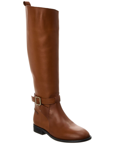 Ted Baker Forrah Leather Knee-high Boot In Brown