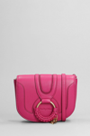 SEE BY CHLOÉ HANA MINI SHOULDER BAG IN FUXIA LEATHER