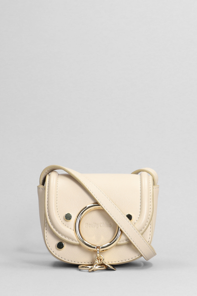 See By Chloé Mara Small Shoulder Bag In Beige Leather