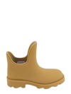 Burberry Cream Rubber Marsh Ankle Boots In Yellow
