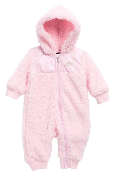 Nike Baby (0-9m) Full-zip Coverall In Pink