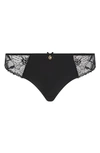 Chantelle Lingerie Orchids High Waist Briefs In Black