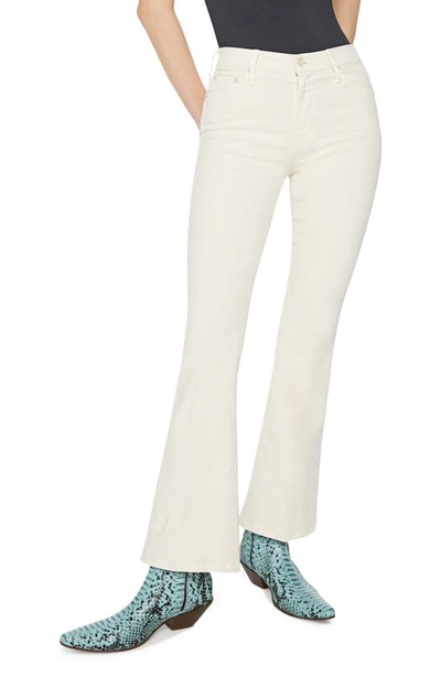 Mother Flare Jeans In Egg - Eggnog