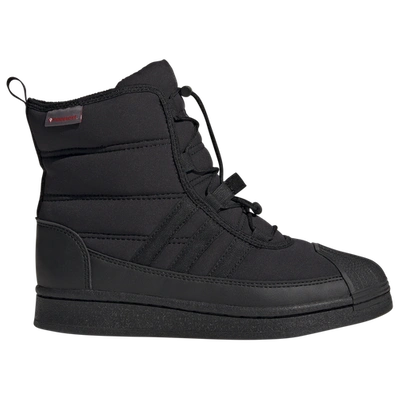 Adidas Originals Kids' Boys  Superstar Boots In Core Black/core Black/core Black