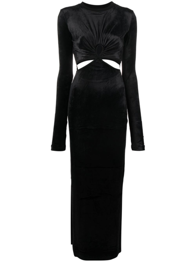 Nensi Dojaka Cut-out Maxi Dress In Black