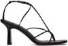 NEOUS BLACK ALPHARD HEELED SANDALS