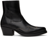 ERNEST W BAKER BLACK WESTERN BOOTS