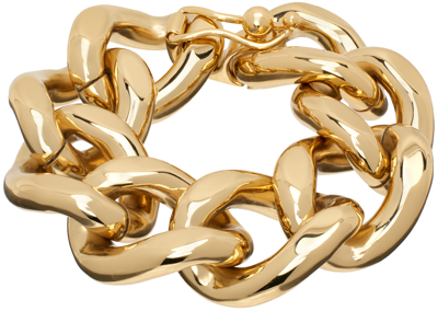 Isabel Marant Chain Brass And Aluminum Bracelet In Gold