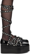 Noir Kei Ninomiya X Repetto Studded Platform Flats In 1 Black