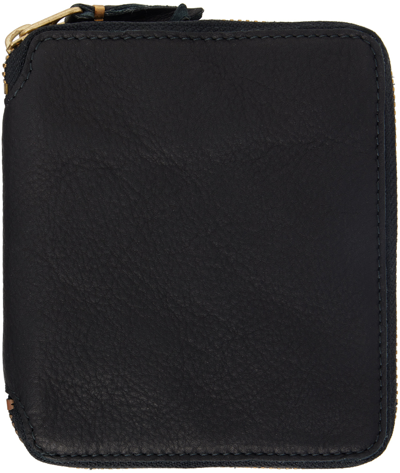 Comme Des Garçons Black Washed Zip Wallet In 1 Black