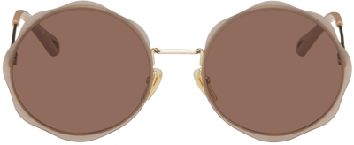 CHLOÉ BEIGE HONORE SUNGLASSES