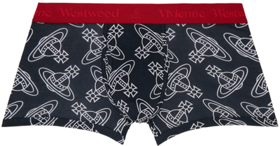 Vivienne Westwood Black Orb Boxers In 233-j002z-n403