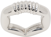 Ader Error Silver Band Ring In Silver