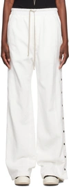 RICK OWENS DRKSHDW OFF-WHITE PUSHER LOUNGE PANTS
