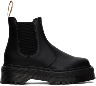 Dr. Martens' Black 2976 Felix Chelsea Boots In Black Felix Rub Off