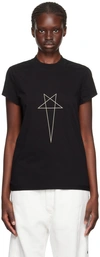 Rick Owens Drkshdw Printed T-shirt In 0908 Black/pearl