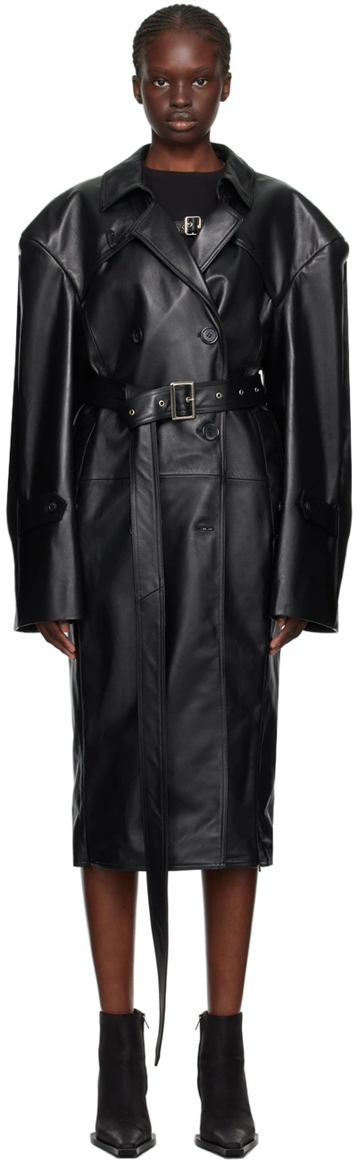 Srvc Black Service Leather Jacket