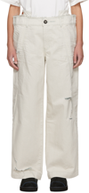 Ader Error White Azio Jeans In White