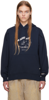 Ader Error Unisex Hoodie In Navy