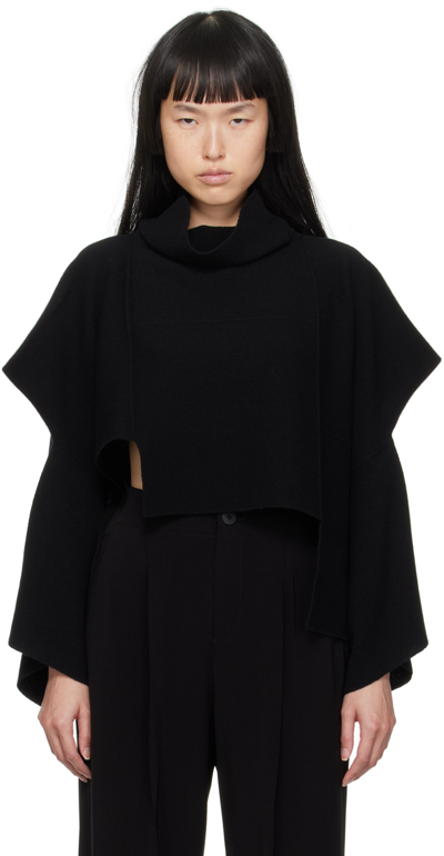 132 5. Issey Miyake Black Brick Knit Turtleneck In 15 Black