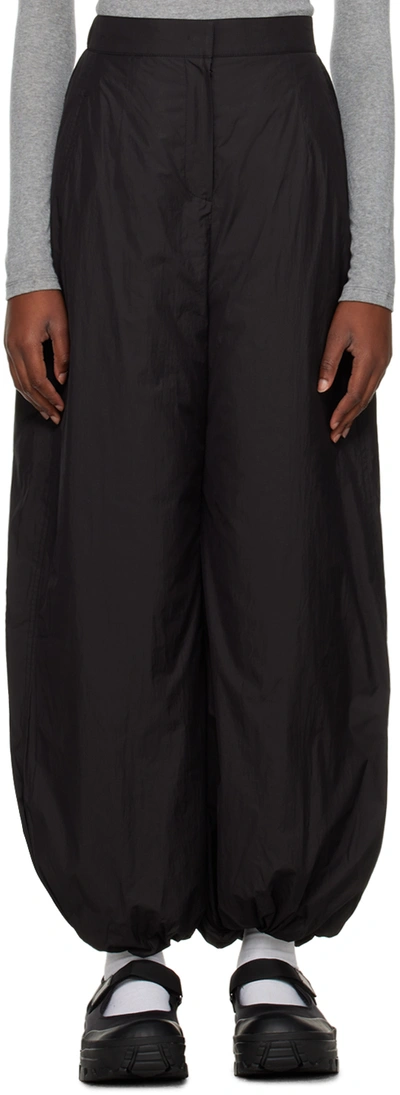 Amomento Concealed-fastening Flared Trousers In Black