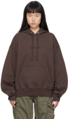 (D)IVISION BROWN EMBROIDERED HOODIE