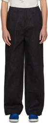 ADER ERROR BLACK ELIO DENIM TROUSERS