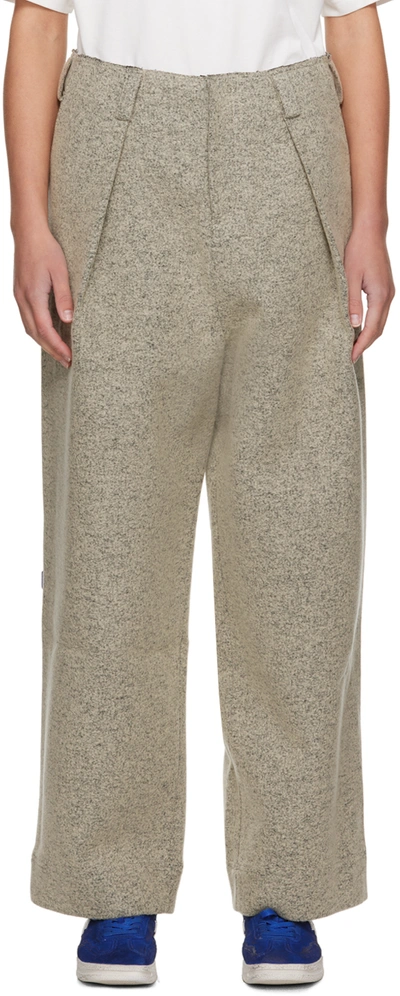 Ader Error Grey Banqu Trousers In Grey