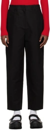 AMOMENTO BLACK GARCONNE TROUSERS