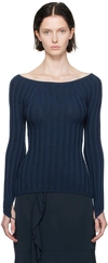Paloma Wool Navy Canal Sweater In C/134 Navy