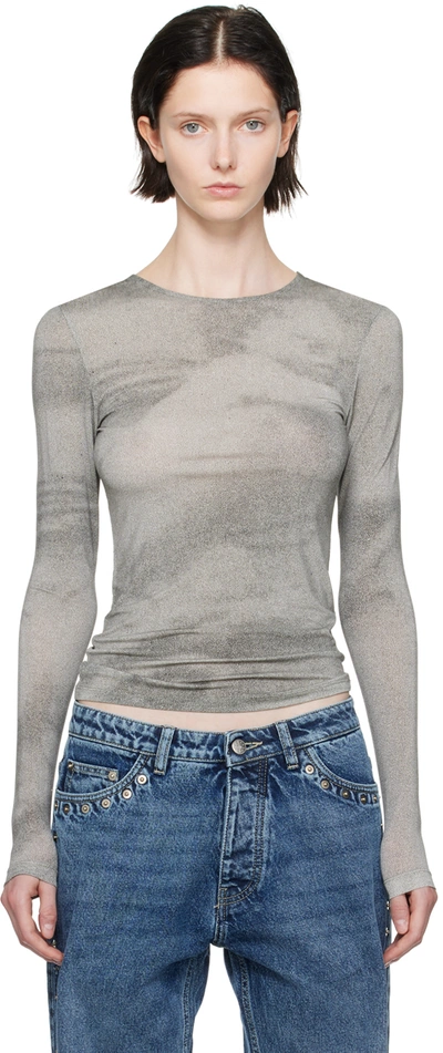 Paloma Wool Grey Arcangel Long Sleeve T-shirt In Grey