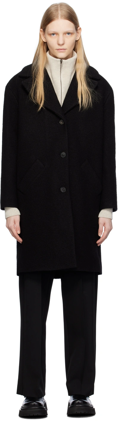 Apc Ninon Coat In Black