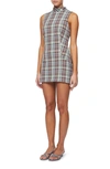 BEC & BRIDGE LEANDRA PLAID SLEEVELESS MINIDRESS