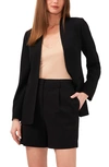 1.state One-button Stretch Crepe Blazer In Rich Black
