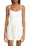 A.l.c Milo Rib Tank In Off White