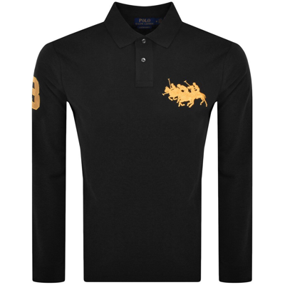 Ralph Lauren Long Sleeve Polo T Shirt Black