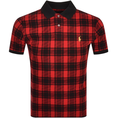 Ralph Lauren Custom Slim Polo T Shirt Red