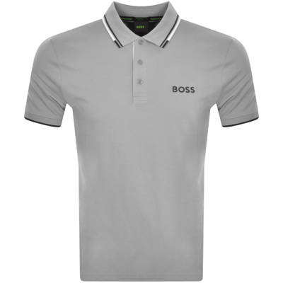 Boss Athleisure Boss Paddy Pro Polo T Shirt Grey