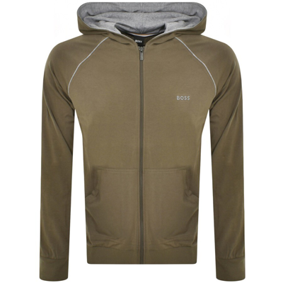 Boss Business Boss Mix And Match Full Zip Hoodie Green