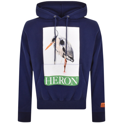 HERON PRESTON HERON PRESTON PAINTED HERON HOODIE NAVY