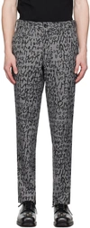 COMME DES GARÇONS HOMME DEUX grey GLEN CHECK TROUSERS