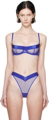 Agent Provocateur Blue Caity Bra In 430000 Cobalt