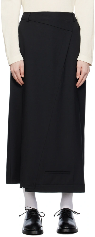 Cordera Black Tailoring Midi Skirt
