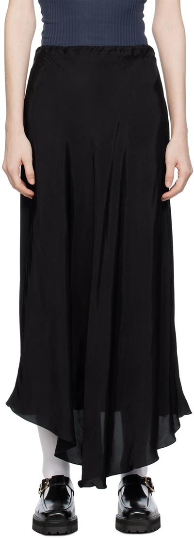 Cordera Black Fluid Maxi Skirt